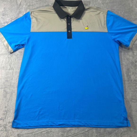 Masters Tech Other - Masters‎ Tech Golf Polo Shirt Mens XL Blue Grey Colorblock Performance RN 133979